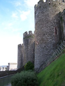 The Rounded Walls of Conwy Castle