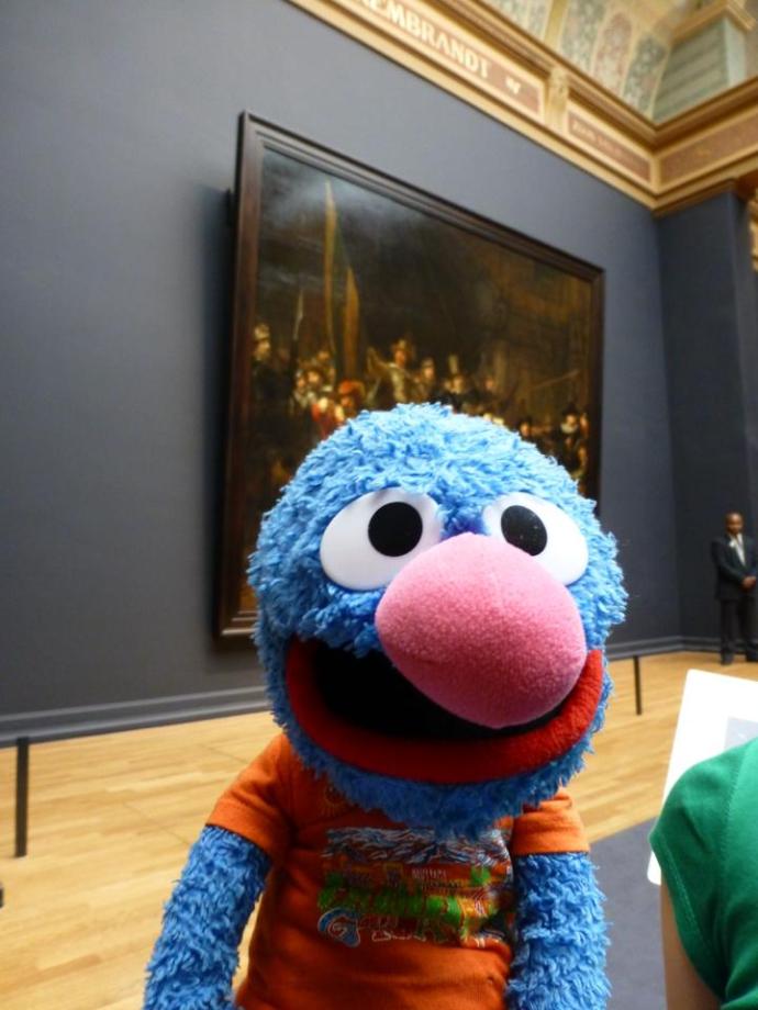 Grover at the Rijksmuseum in Amsterdam
