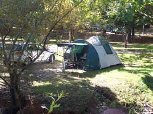 Camping on a quieter occasion